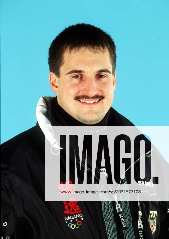 Georg Hackl Luge Olympic Games 1998 in Nagano 08 02 1998 Most successful German sledger Portrait smiling Nagano Japan