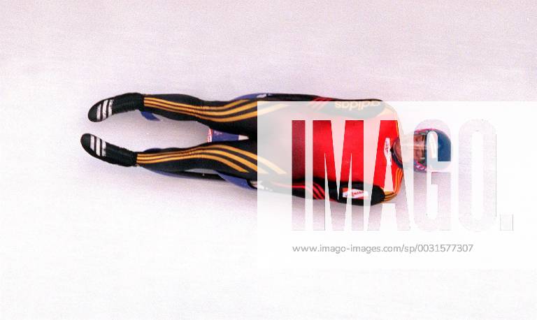 Georg Hackl Sledding 01 02 1998 Nagano Olympic Games Action Nagano Japan