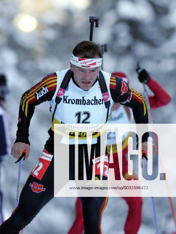 Sven Fischer action biathlon included in the Biathlon World Cup on 15 01 2006 in Ruhpolding-Ruhpolding Germany