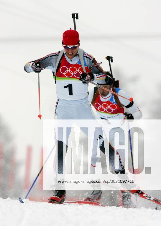Michael Greis action taken in San Sicario on 25 02 2006 biathlon Olympic Games 2006 San Sicario, Italy