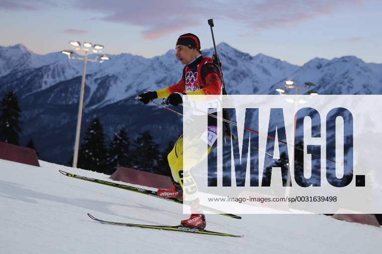 Olympische Spiele 2014 in Sochi Biathlon Men s 10 km Sprint Christoph Stephan, Sochi Russia Russland