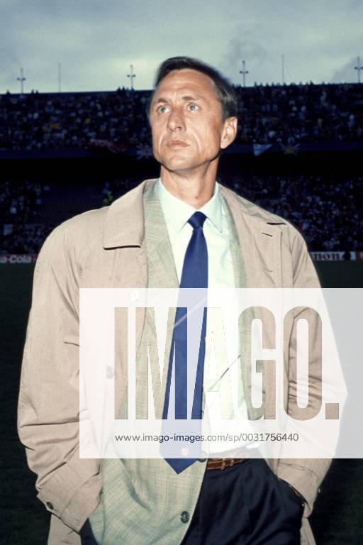 CRUYFF Johan Coach Team FC Barcelona Final of CUP Winners in Rotterdam Manchester United FC Barcelona on May 15, 1991 in Rotterdam