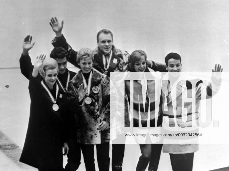 Olympia, Historie, Olympische Winterspiele 1964 in Innsbruck WINTER OLYMPICS IN INNSBRUCK, AUSTRIA - GOLD MEDAL FOR RUSSIAN SKATERS LUDMILLA BELOUSOVA AND OLEG PROTOPOPOV ; 30 JANUARY 1964,