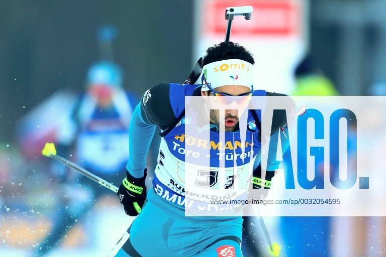 BIATHLON - IBU WC Ruhpolding RUHPOLDING,GERMANY,12.JAN.18 - BIATHLON - IBU World Cup, 4x7.5 km relay, men. Image shows Martin Fourcade (FRA). GEPAxpictures Roittner