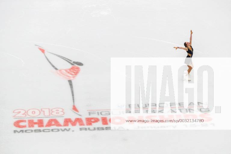 - SPORT Eiskunstlauf, EM in Moskau, Kurzprogramm Damen MOSCOW, RUSSIA - JANUARY 18, 2018: Figure skater Elzbieta Kropa of Lithuania performs during the ladies short program event at the 2018 ISU European Figure skating Eiskunstlauf Championships, at Megasport Arena. Sergei Bobylev TASS TS0703A9