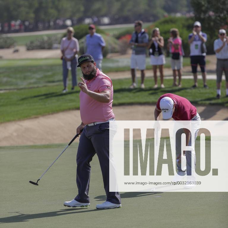 HSBC Abu Dhabi Golf Championship Day Three Andrew Johnston acknowledges teh crowd after his birdie on the 1st hole on Day Three of the HSBC Abu Dhabi Golf Championship at Abu Dhabi Golf Club, UAE. Content Not Available For UK Newspapers