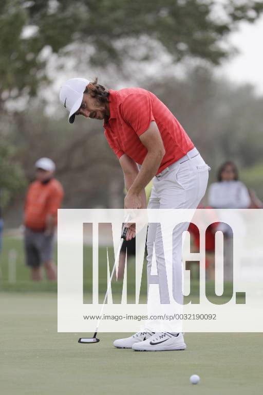 HSBC Abu Dhabi Golf Championship Day Four Tommy Fleetwood putts on Day Four of the HSBC Abu Dhabi Golf Championship at Abu Dhabi Golf Club, UAE. Content Not Available For UK Newspapers