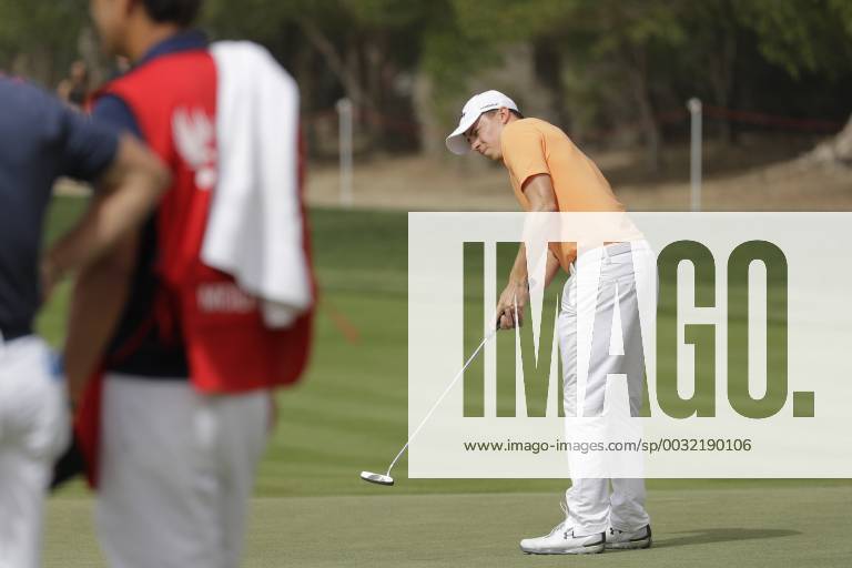 HSBC Abu Dhabi Golf Championship Day Four Matthew Fitzpatrick putts on Day Four of the HSBC Abu Dhabi Golf Championship at Abu Dhabi Golf Club, UAE. Content Not Available For UK Newspapers