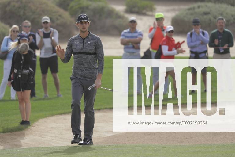 HSBC Abu Dhabi Golf Championship Day Four Thomas Pieters acknowledges the crowd on Day Four of the HSBC Abu Dhabi Golf Championship at Abu Dhabi Golf Club, UAE. Content Not Available For UK Newspapers