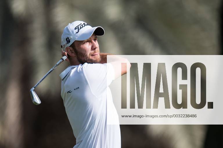 Maximilian Kieffer of Germany in first round action during the Omega Dubai Desert Classic European Tour 2018 at the Emirates Golf Club, Dubai, UAE on 25 January 2018.