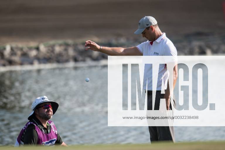 - SPORT Martin Kaymer of Germany takes a drop during the first round of the Omega Dubai Desert Classic European Tour 2018 at the Emirates Golf Club, Dubai, UAE on 25 January 2018.