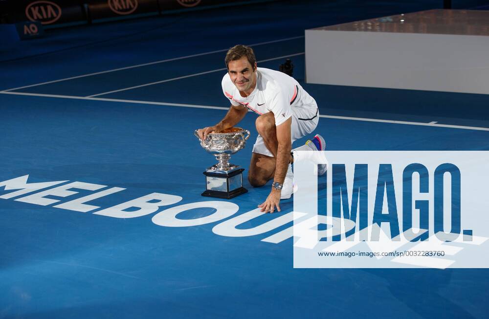 ROGER FEDERER SUI ceremony Tennis Australian Open 2018 Grand Slam ATP WTA Melbourne Park Melbourne Victoria Australia 28 January 2018