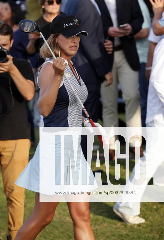 Spanish golfer Belen Mozo attends the inauguration of the Panama Golf Championship at Panama City s Golf Club as an honor guest in Panama, 31 January 2018. Panama Championship !ACHTUNG: NUR REDAKTIONELLE NUTZUNG!