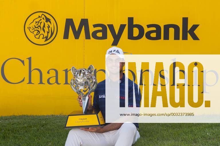 - SPORT February 4, 2018 - Shah Alam, Kuala Lumpur, Malaysia - Shubhankar Sharma pro golf player from India poses with the Maybank Championship trophy after he won by the score of 21 under 267 during day four...The Maybank Championship 2018 golf event is being hosted on 1st to 4th February 2018 at Saujana Golf & Country Club. Maybank prize ceremony - ZUMAs197 81793032st