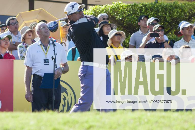 Shah Alam, Kuala Lumpur, Malaysia - Prayad Marksaeng is seen taking a shot from hole 1 at the last day of Maybank Championship 2018..The Maybank Championship 2018 golf event is being hosted on 1st to 4th February at Saujana Golf & Country Club. KL: Maybank championship last day - ZUMAs197 81794734st