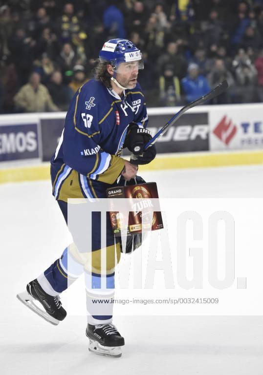 Jaromir Jagr of Kladno is seen during the Czech First League 47th ground match HC Zubr Prerov vs Rytiri Kladno in Prerov, Czech Republic, February 7, 2018. (CTKxPhoto LudekxPerina) CTKPhotoP201802071086201 LPE 027K