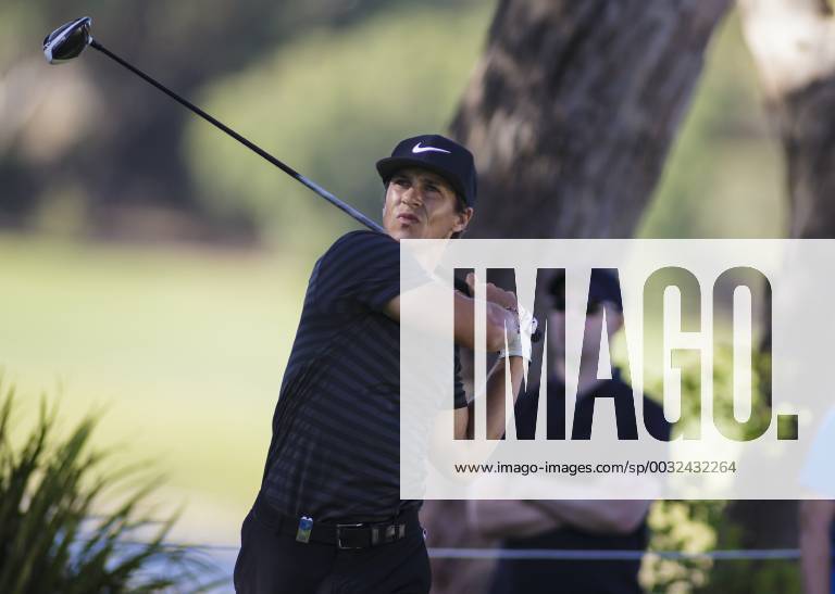 9th February 2018, Lake Karrinyup Country Club, Karrinyup, Australia; ISPS HANDA World Super 6 Perth golf, second round; Thorbjorn Olesen (DEN) watches the ball flight ActionPlus11983386