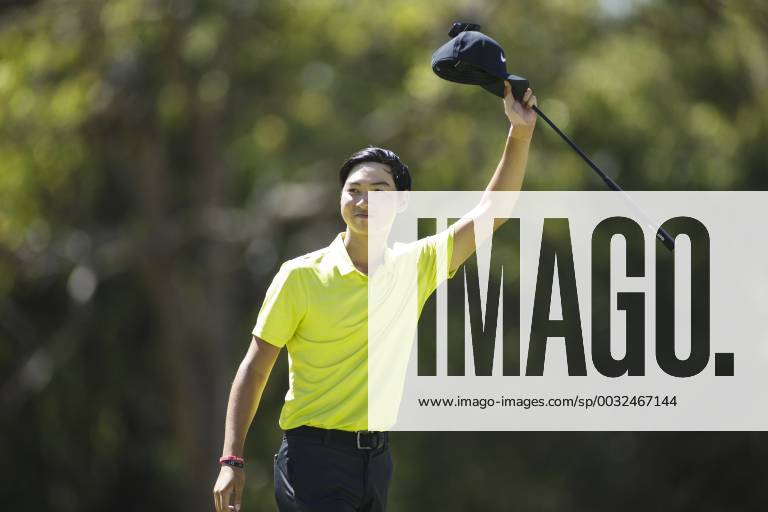 11th February 2018, Lake Karrinyup Country Club, Karrinyup, Australia; ISPS HANDA World Super 6 Perth golf, final round; Min Woo Lee (a) (AUS) wins his way into the final 8 ActionPlus11985033