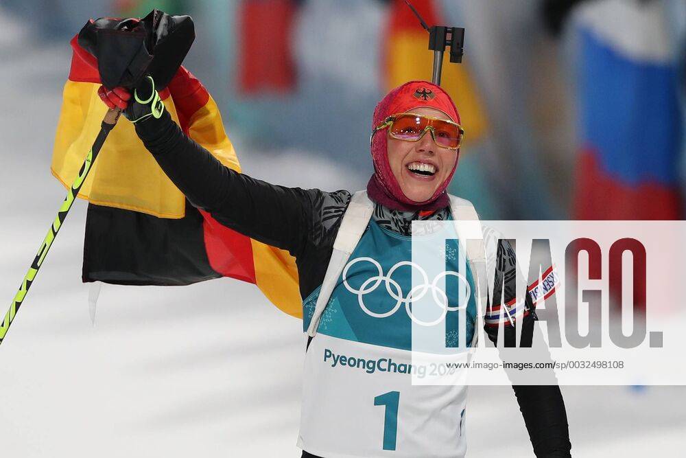 OLYMPICS - 2018 Winter Olympics PYEONGCHANG,SOUTH KOREA,12.FEB.18 - OLYMPICS, BIATHLON - Olympic Winter games Winterspiele Spiele Summer games PyeongChang 2018, 10km pursuit, ladies. Image shows Laura Dahlmeier (GER). GEPAxpictures xMathiasxMandl