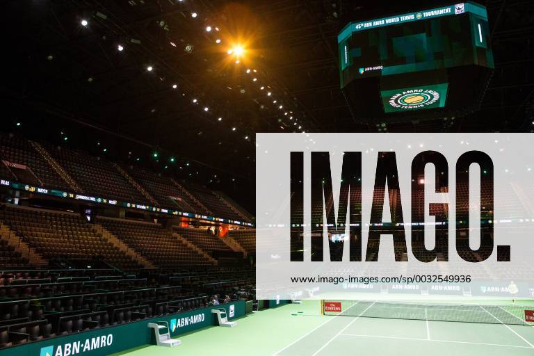 ROTTERDAM: 16-02-2018, ABN Amro WTT Dag 4, Rotterdam, Tennis, Ahoy, Leeg Ahoy voor aanvang van de avondsessie op vrijdag met o.a .Roger Federer tegen Robin Haase ABN Amro WTT Rotterdam Dag 5 x1983637x