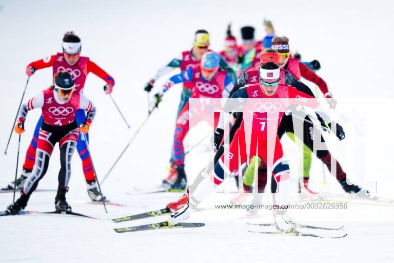 Marit Bjorgen of Norway competes in the Women s Cross Country Skiing Team Sprint Free semifinal during day twelve of the 2018 Winter Olympics on February 21 2018 in Pyeongchang Photo Carl Sandin BILDBYRAN code CS 57999 312