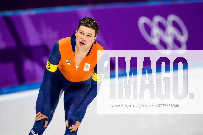 Sven Kramer of The Netherlands competes in the Men s Speed Skating Team Pursuit bronze final during day twelve of the 2018 Winter Olympics on February 21 2018 in Pyeongchang Photo Jon Olav Nesvold BILDBYR N code JE 160191