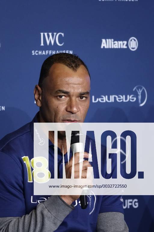 Marcos Evangelista de Moraes short Cafu former Brazilian football player was in 1994 and 2002 as captain of the Brazilian national team world champion Academy Member Laureus at the Laureus Awards 2018 in the Principality of Monaco