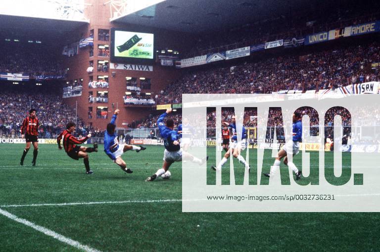 GOL BRIAN LAUDRUP CAMPIONATO SERIE A 1993-94 SAMPDORIA-MILAN 3-2