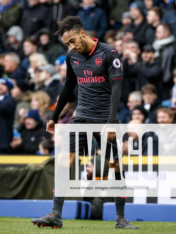 Pierre-Emerick Aubameyang of Arsenal during the Premier League match between Brighton and Hove Albion and Arsenal at the AMEX Stadium, Brighton and Hove, England on 4 March 2018.