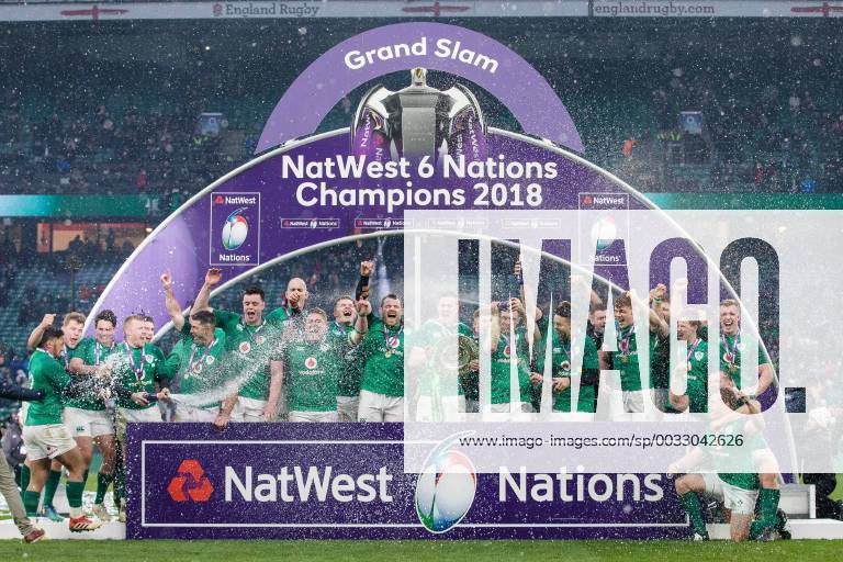 - SPORT Ireland lift the 6 Nations Trophy and the Triple Crown after the Six Nations Championship match at Twickenham Stadium, London. Picture date: February 24th 2018. Picture credit should read: Charlie Forgham-Bailey Sportimage .
