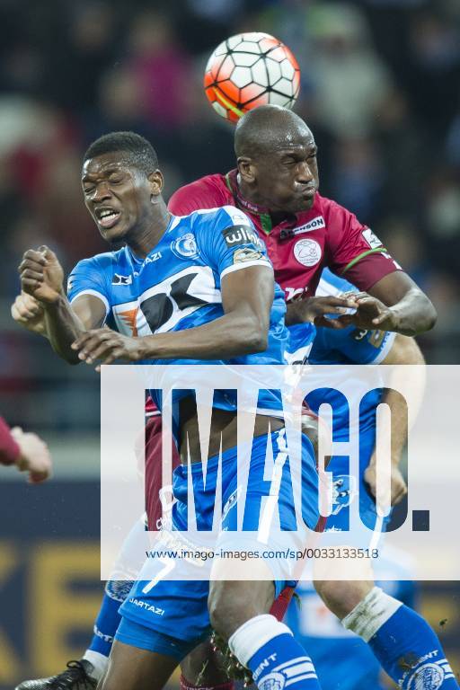- GENT, BELGIUM: Gent s Kalifa Coulibaly and Essevee s Joel Sami fight for the ball during the Jupiler Pro League match between KAA Gent and SV Zulte Waregem, in Gent, Friday 04 December 2015, on the 18th day of the Belgian soccer championship. JASPERxJACOBS x87928878x