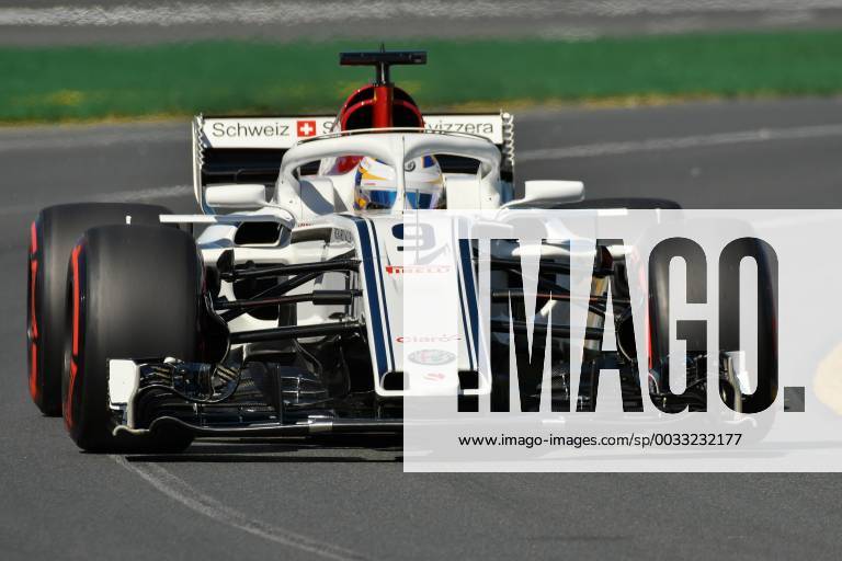 Marcus Ericsson (SWE) 9 from the Alfa Romeo Sauber F1 Team during practice session one at the 2018 Australian Formula One Grand Prix at Albert Park, Melbourne, Australia. Cal Media Formula One 2018: Australia - Practice 1 - ZUMAc04_ 20180323_zaf_c04_026