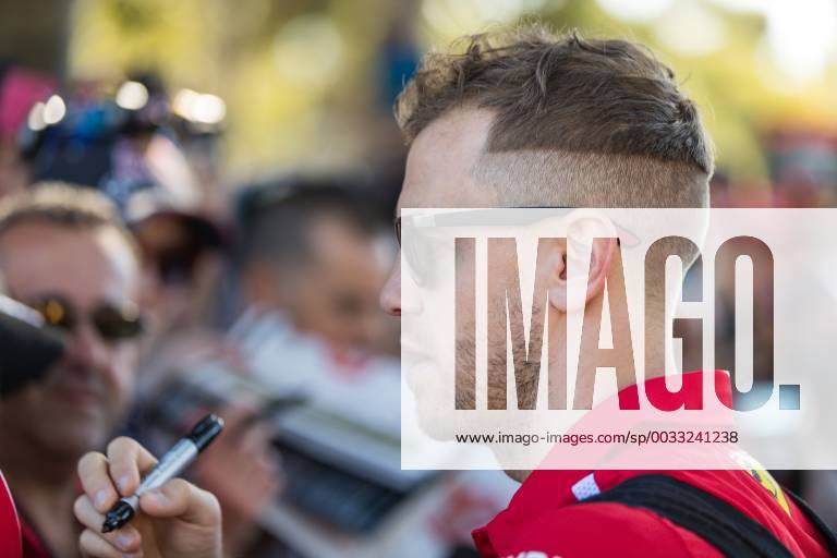 Sebastian Vettel Scuderia Ferrari with new hairstyle Grand Prix of Australia 2018 Race Motorsport Formula 1 23 03 2018 Melbourne