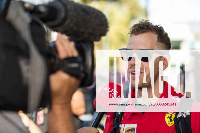 Sebastian Vettel Scuderia Ferrari with new hairstyle Grand Prix of Australia 2018 Race Motorsport Formula 1 23 03 2018 Melbourne