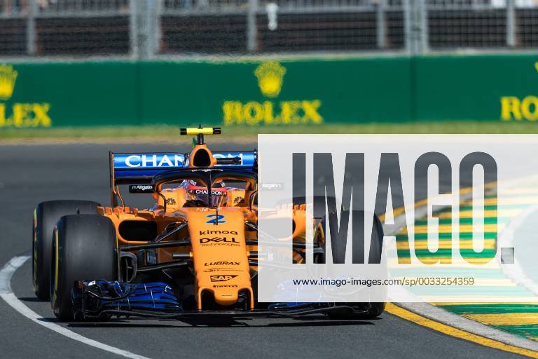 Stoffel Vandoorne McLaren Honda with his car on the track Grand Prix of Australia 2018 free practice Motorsport Formula 1 23 03 2018 Melbourne