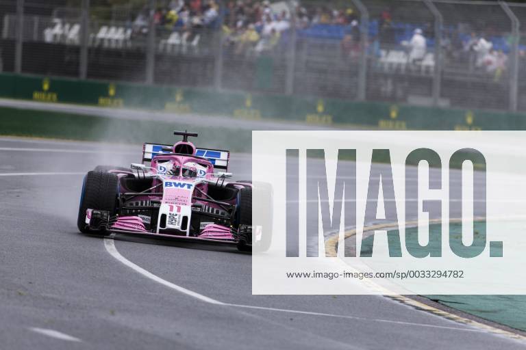 24th March 2018, Melbourne Grand Prix Circuit, Melbourne, Australia; Melbourne Formula One Grand Prix, qualifying; The number 11 Sahara Force India driven by Sergio Perez ActionPlus12004708
