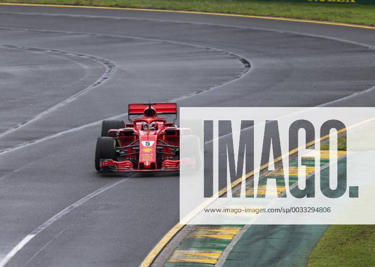 24th March 2018, Melbourne Grand Prix Circuit, Melbourne, Australia; Melbourne Formula One Grand Prix, qualifying; The number 5 Scuderia Ferrari driven by Sebastian Vettel ActionPlus12004722