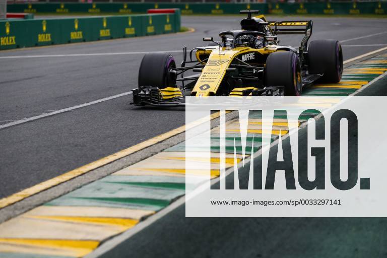 27 HULKENBERG Nico (ger), Renault F1 Team RS18, action during 2018 Formula 1 championship at Melbourne, Australian Grand Prix, from March 22 To 25 - s: FIA Formula One World Championship WM Weltmeisterschaft 2018, Melbourne, Victoria : Motorsports: Formula 1 2018 Rolex Australian Grand Prix, Melbourne Australia
