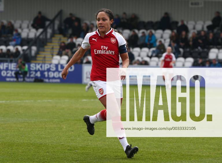 London, United Kingdom - Alex Scott of Arsenal .during SSE Women s FA Cup quarter_final match between Arsenal against Charlton Athletic Women at Meadow Park Borehamwood FC on 25 March 2018 Arsenal v Charlton Athletic Women - FA Women s Cup Sixth Round - ZUMAn230 20180325_zaa_n230_310