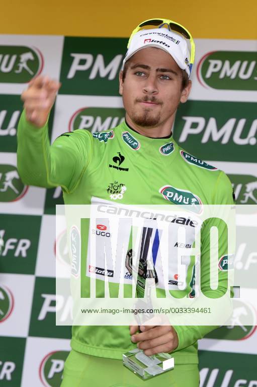- GAP, FRANCE: Slovakian Peter Sagan of Liquigas-Cannondale wearing the green jersey of leader in the sprint ranking after the 17th stage of the 100th edition of the Tour de France cycling race, an individual time trial of 32km from Embrun to Chorges, France, on Wednesday 17 July 2013. YORICKxJANSENS x44706231x