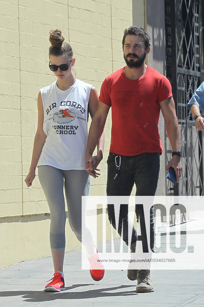 EXCLUSIVE: Shia Labeouf was out having lunch with his girlfriend Mia Goth at Granville in Los Angeles 124983, EXCLUSIVE: Shia Labeouf was out having lunch with his girlfriend Mia Goth at Granville in Los Angeles. Los Angeles, California - Wednesday August 27, 2014., Credit:Sam Sharma, PacificCoastNews Avalon USA, Los Angeles