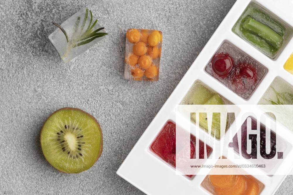 Top view Assortment Frozen food