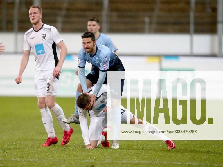 David Brig SSV Ulm 1846 Edwin Schwarz SV Stuttgarter Kickers SV Stuttgarter Kickers VS SSV Ulm 1846 Soccer GER Regionalliga Southwest 2017 2018 28 03 2018 Stuttgart