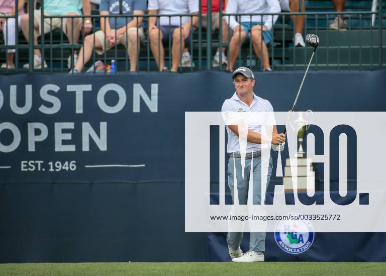 HUMBLE, TX - APRIL 01: Kevin Tway (USA) watches his tee shot on 2 during the final round of the Houston Open on April 1, 2018 at the Golf Club of Houston in Humble, Texas. (Photo by Leslie Plaza Johnson Icon Sportswire) GOLF: APR 01 PGA Golf Herren - Houston Open Icon180401154