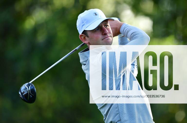 Matt Parziale watches his drive off the 2nd fairway during a practice round before the start of the Masters at Augusta National Golf Club, on April 2, 2018 in Augusta, Georgia. AUG20180402306 KEVINxDIETSCH