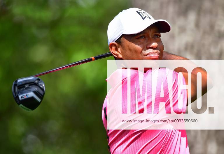 Tiger Woods watches his drive off of the 2nd tee during a practice round before the start of the Masters at Augusta National Golf Club, on April 2, 2018 in Augusta, Georgia. AUG20180402316 KEVINxDIETSCH