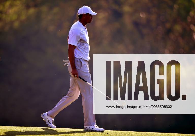 Tiger Woods walks on the 12th fairway during a practice round prior to the Masters golf tournament at the Augusta National Golf Club, on April 3, 2018 in Augusta, Georgia. AUG20180403312b KEVINxDIETSCH