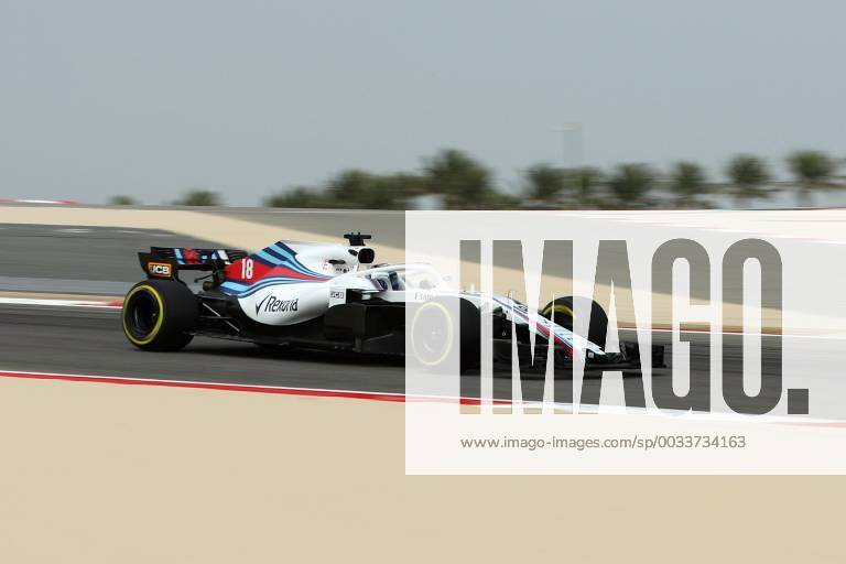 Lance Stroll Williams Martini Racing Bahrain Grand Prix 2018 Free Practice 06 04 18 Photo Illmann Eibner Sachir