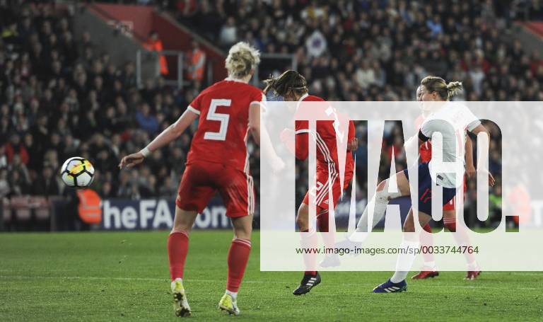 England Women v Wales Women 2019 FIFA Womens World Cup Qualifier Ellen White of England Women shoots for goal during the 2019 FIFA Womens World Cup Qualifying match at the St Mary s Stadium, Southampton Content Not Available For UK Newspapers