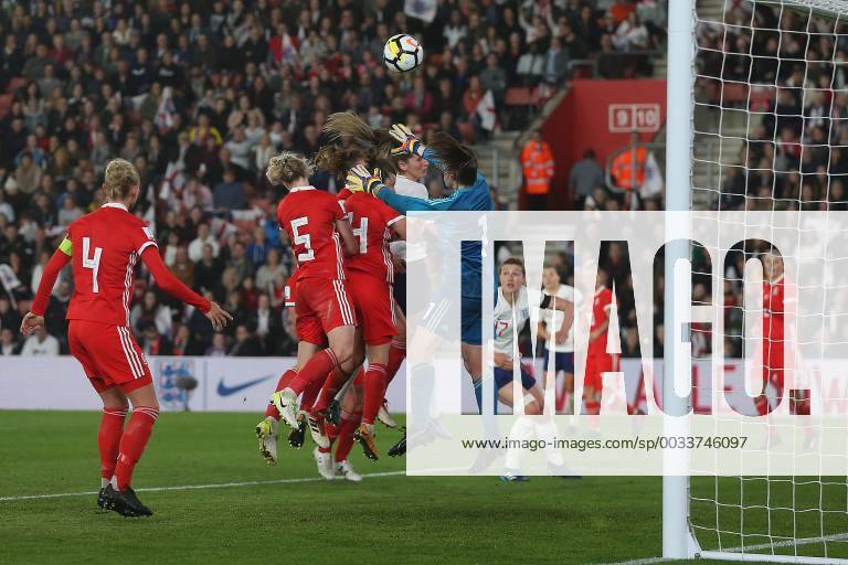 England Women v Wales Women 2019 FIFA Womens World Cup Qualifier Laura O Sullivan of Wales punches clear during the 2019 FIFA Womens World Cup Qualifying match at the St Mary s Stadium, Southampton Content Not Available For UK Newspapers